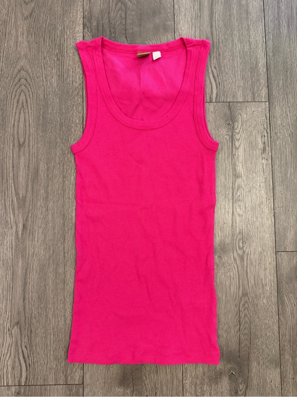 Hugo Boss Pink Ribbed Women’s Small Tank Top